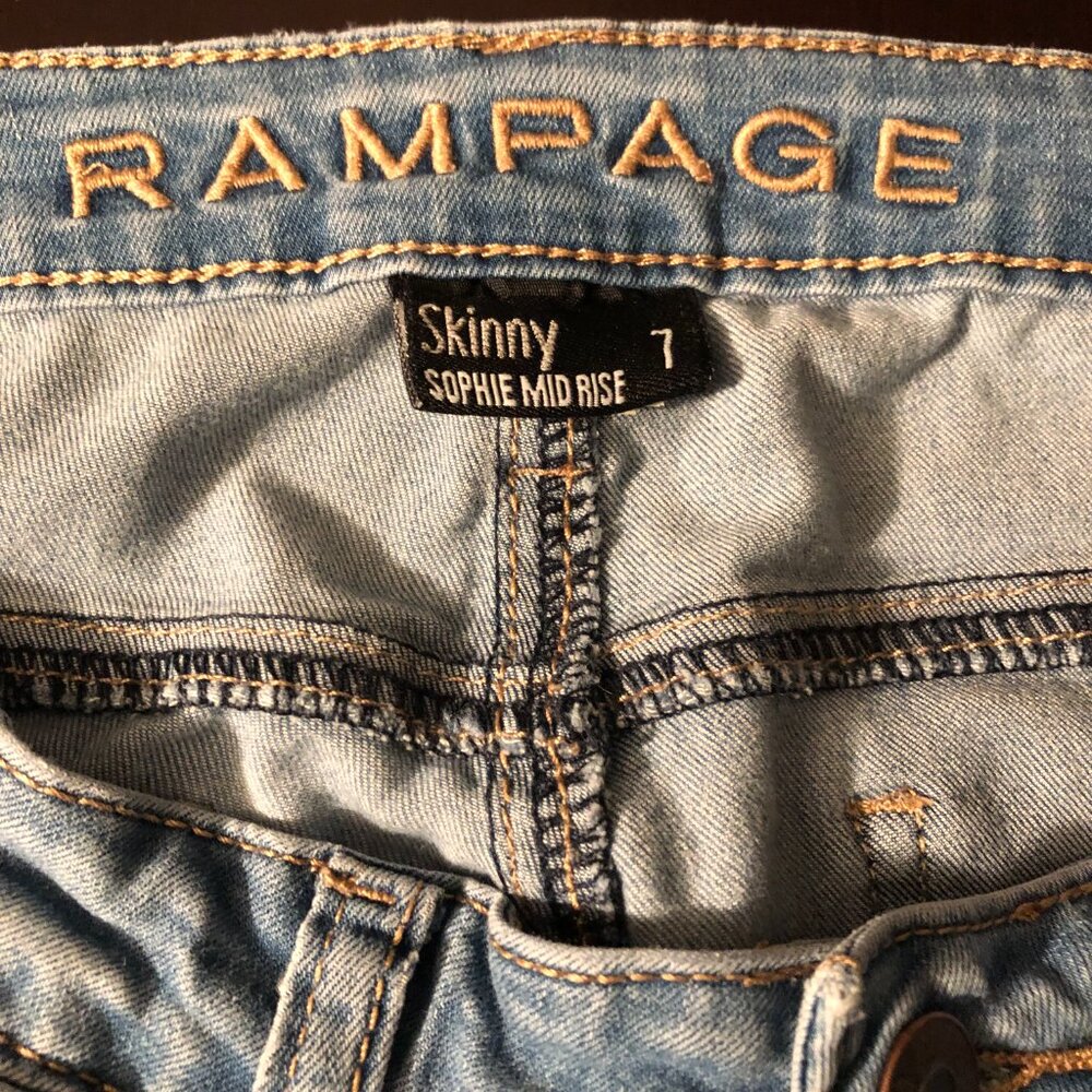 Jeans | Rampage | Size 7 | Distressed | - Picture 5 of 7